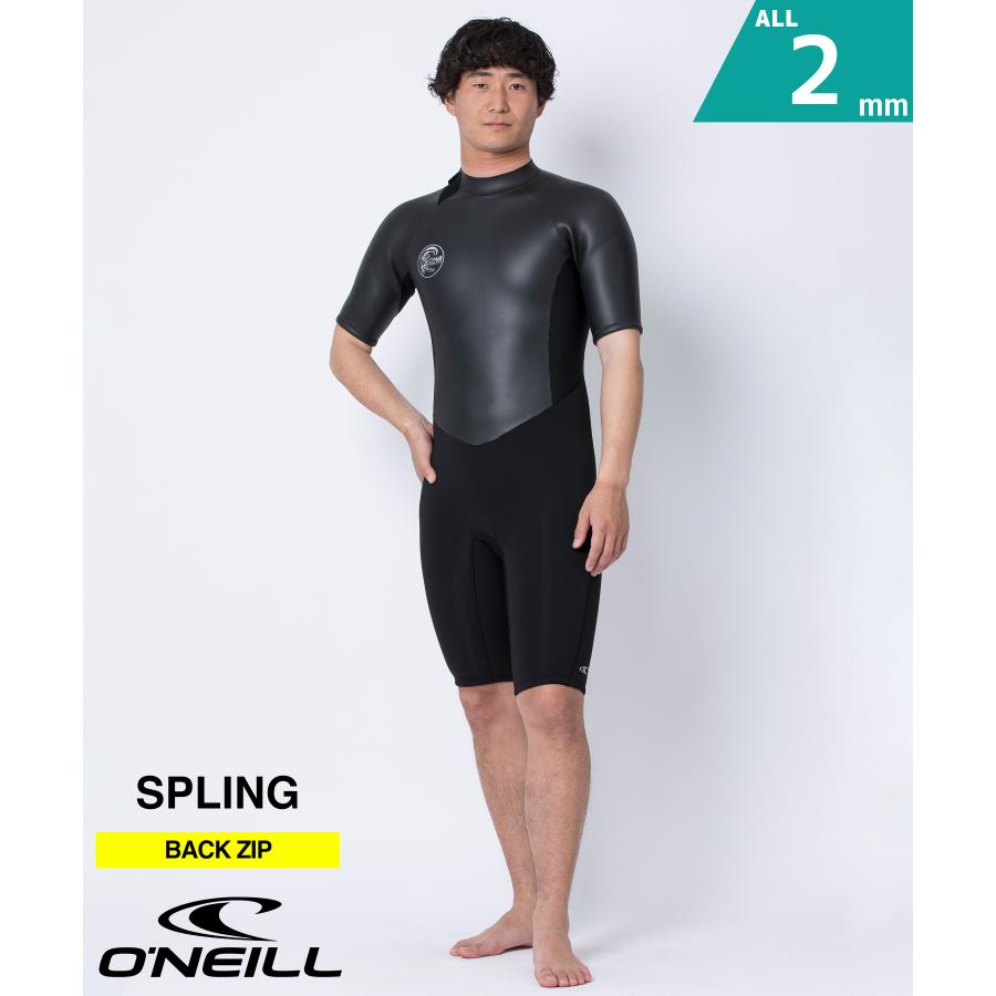 O'NEILL 半袖ウェットスーツ ブラック O'NEILL（オニール） ONEILL BZ SL CLASSIC 2mm WSS-302A5 メンズ