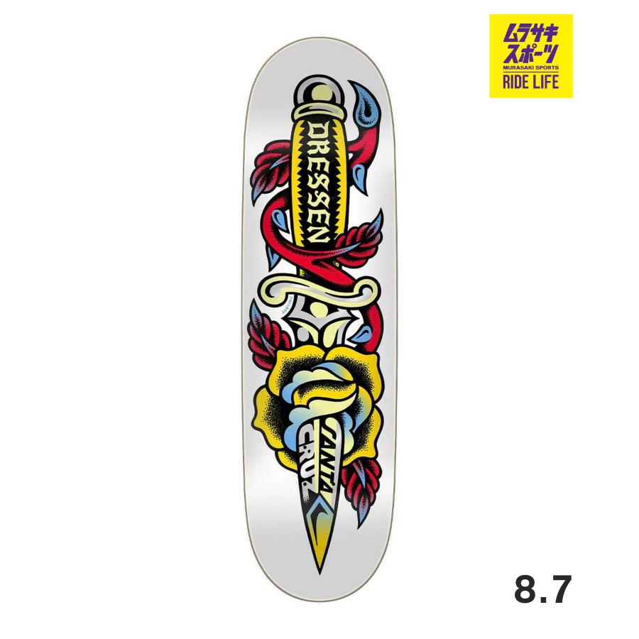 SANTA CRUZ サンタクルーズ スケートボード デッキ 8.7inch DRESSEN