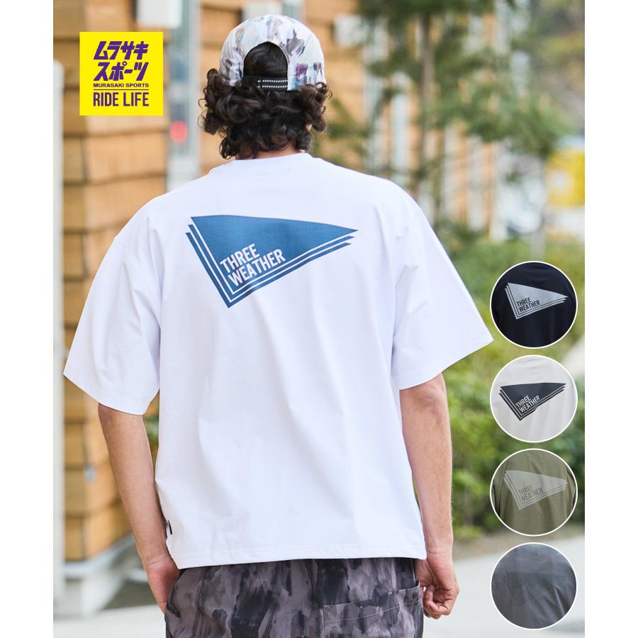 THREE WEATHER（スリーウェザー） ラッシュガード 半袖 メンズ Tシャツ