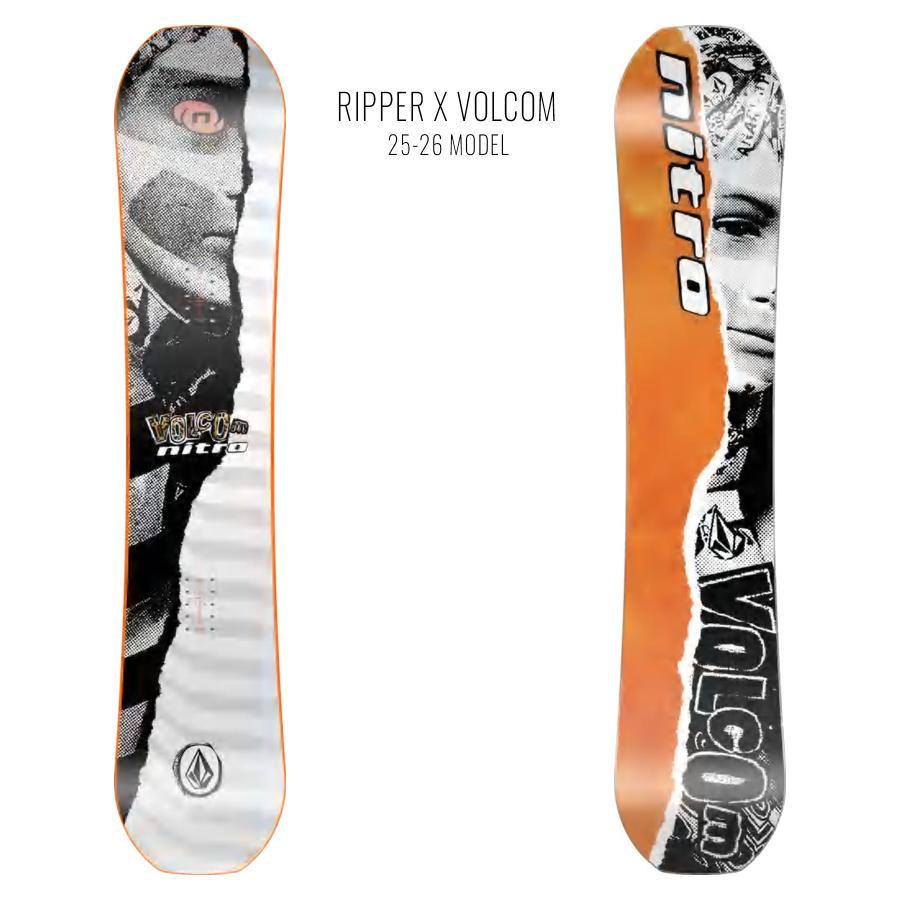 NITRO（ナイトロ） スノーボード 板 キッズ RIPPER X VOLCOM ムラサキ 