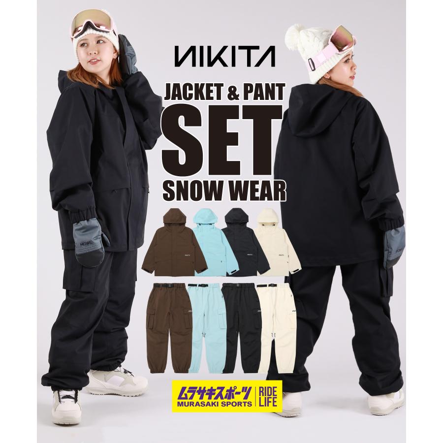 ニキータNIKITAレディーススノーボードスキーウェアセット スノボウェアセットNIKITA ニキータ レディース SNOW JACKET PANTS