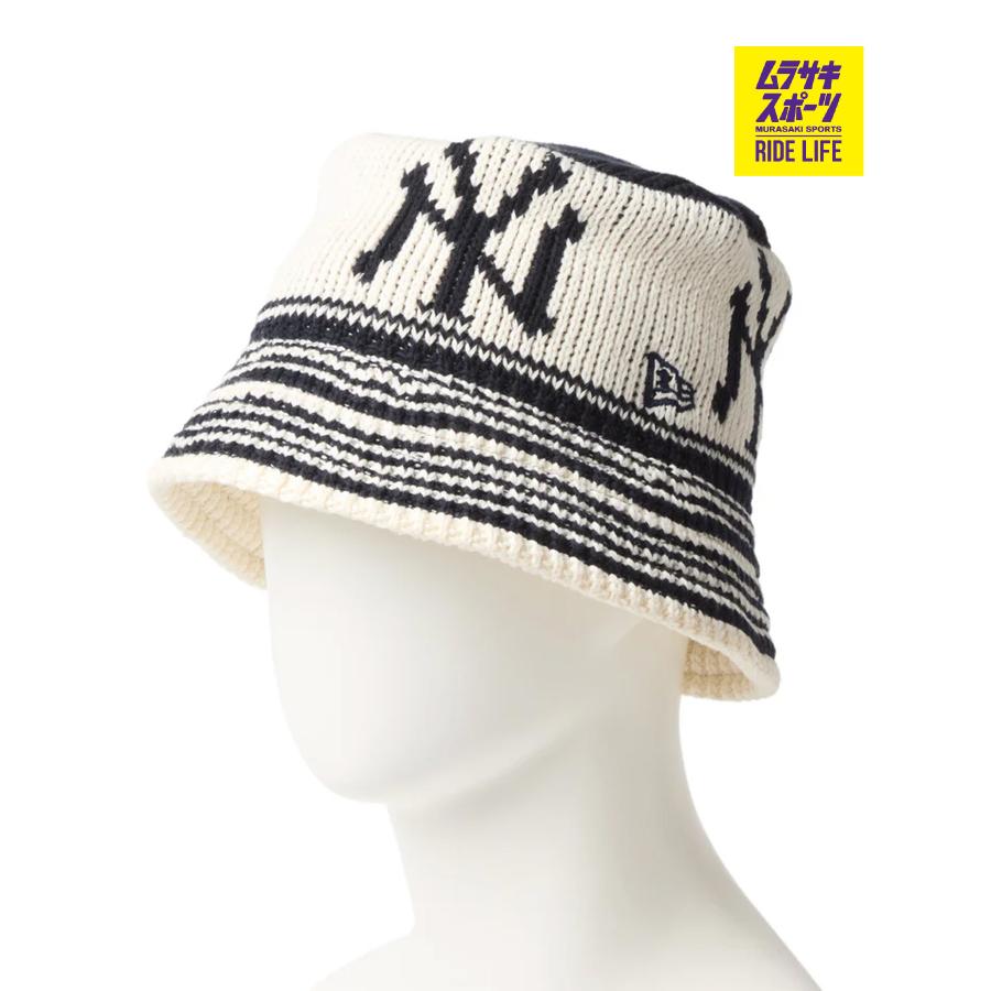 ニューエラ　ヤンキース　バゲットハット NEW ERA（ニューエラ） ハット バケハ 帽子 ニットバケット