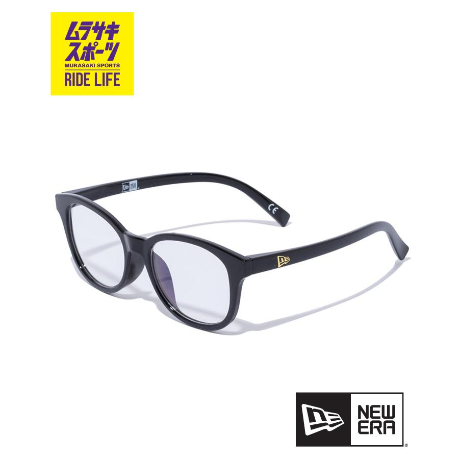 サングラス ボストン スクエアレンズ シャイニーブラックフレーム ライトブルーレンズ