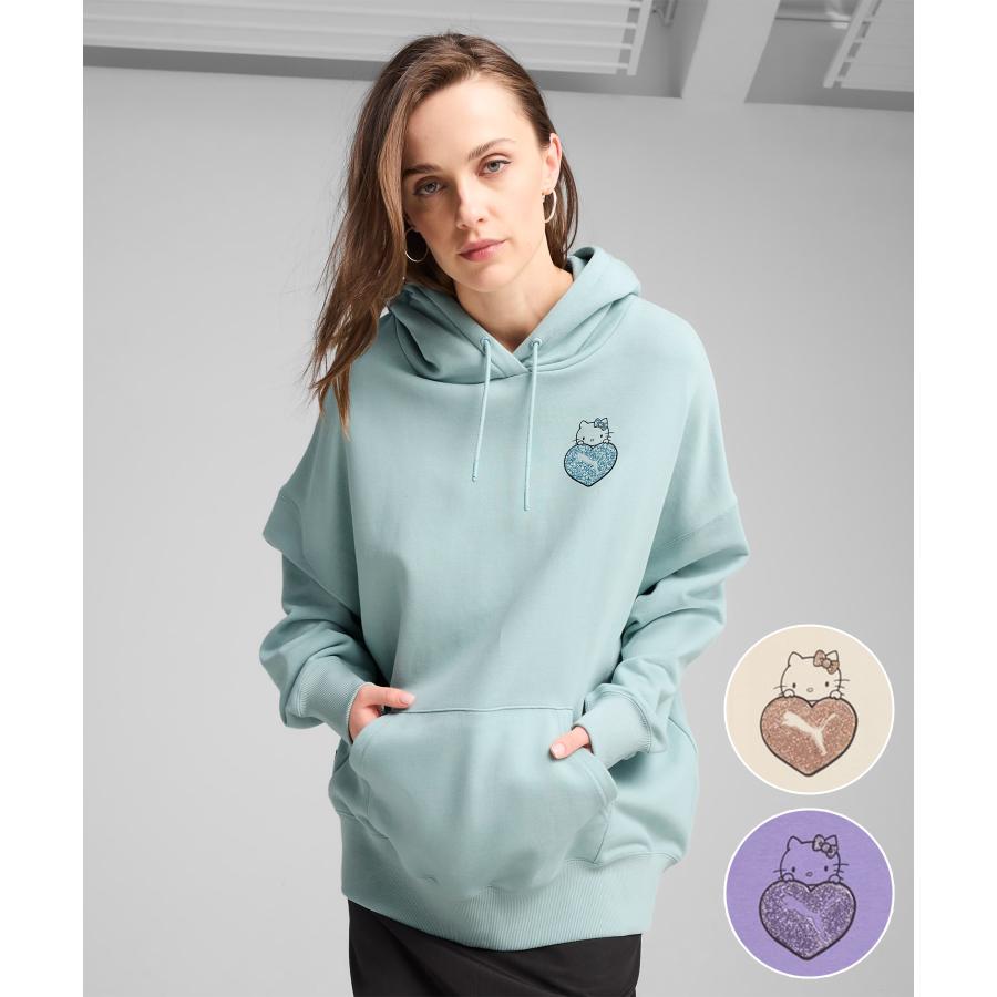 ハローキティ - ハローキティとプーマのコラボ パーカー PUMA（プーマ） PUMA X HELLO KITTY パーカー レディース ハローキティ