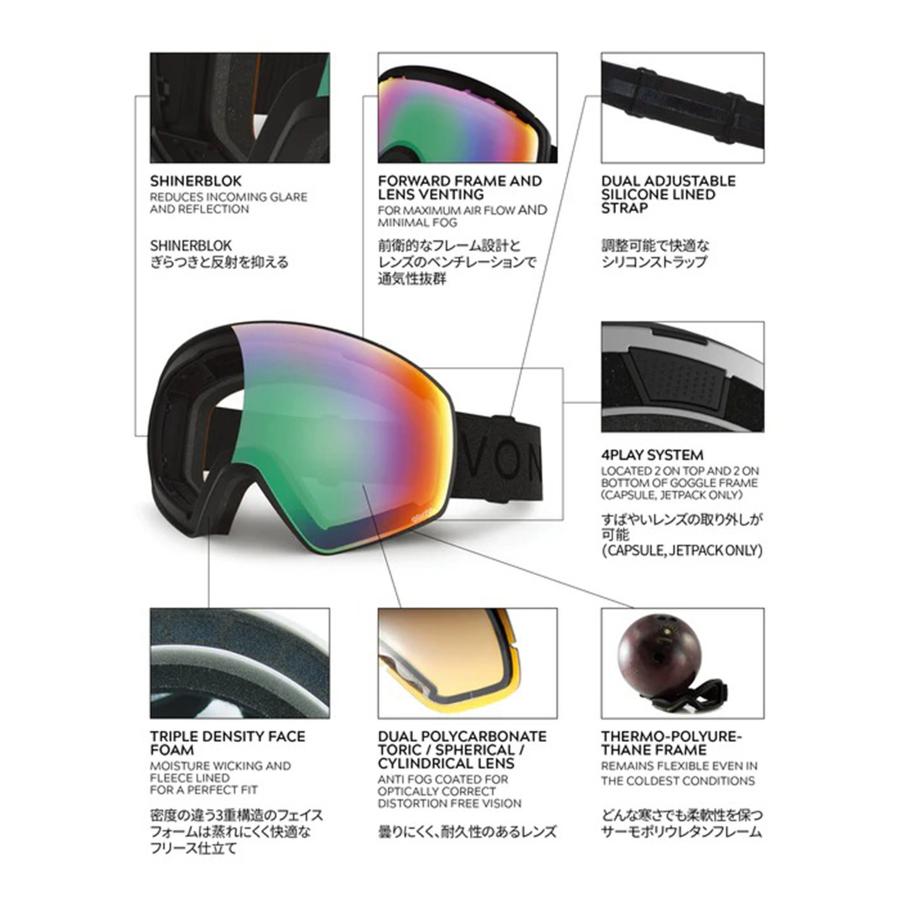 VONZIPPER（ボンジッパー） スノーボード ゴーグル ユニセックス