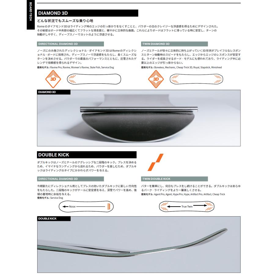 ROME SDS ROME ローム スノーボード 板 メンズ BONELESS ムラサキ