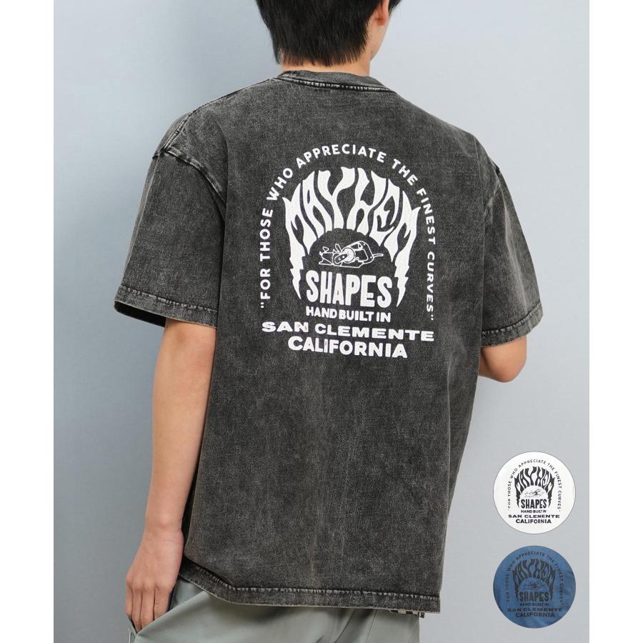 LOST（ロスト） 半袖 Tシャツ メンズ バックプリント MAYHEMロゴ L25S