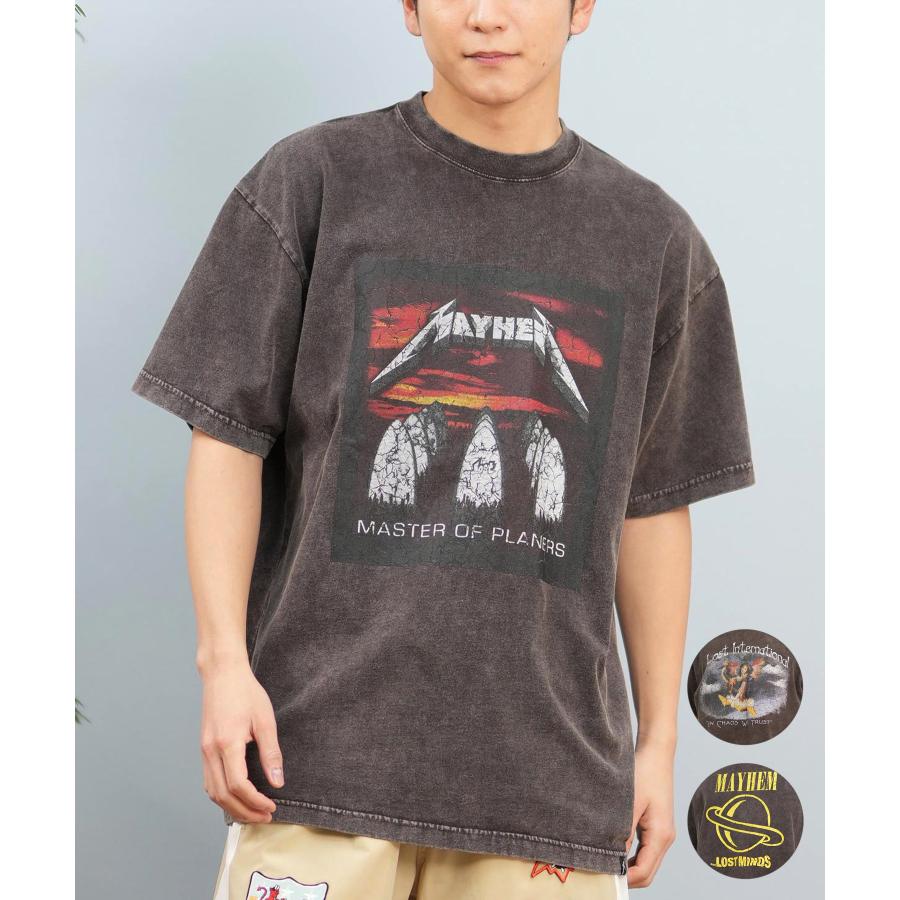 LOST（ロスト） 半袖 Tシャツ メンズ フロントプリント バンドT L25S