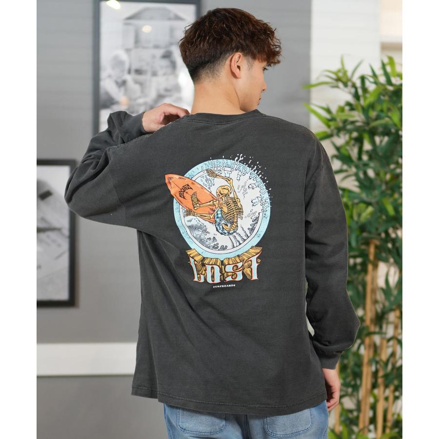 LOST（ロスト） 長袖 Tシャツ メンズ バックプリント オーバーサイズ