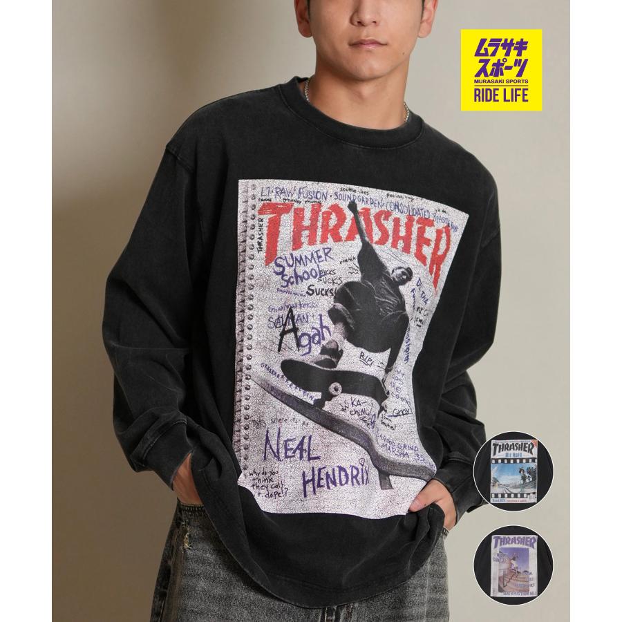 THRASHER（スラッシャー） 長袖 Tシャツ ロンT メンズ バックプリント 