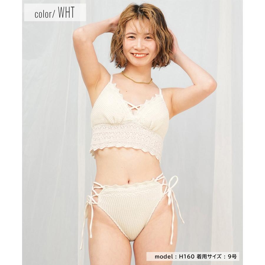Beach Queen（ビーチクイーン） ニット ラメ スカラップ 水着