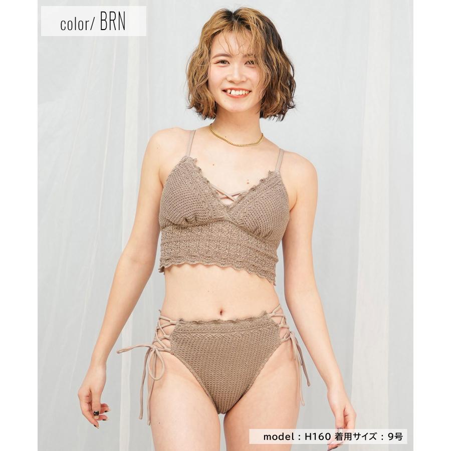 Beach Queen（ビーチクイーン） ニット ラメ スカラップ 水着