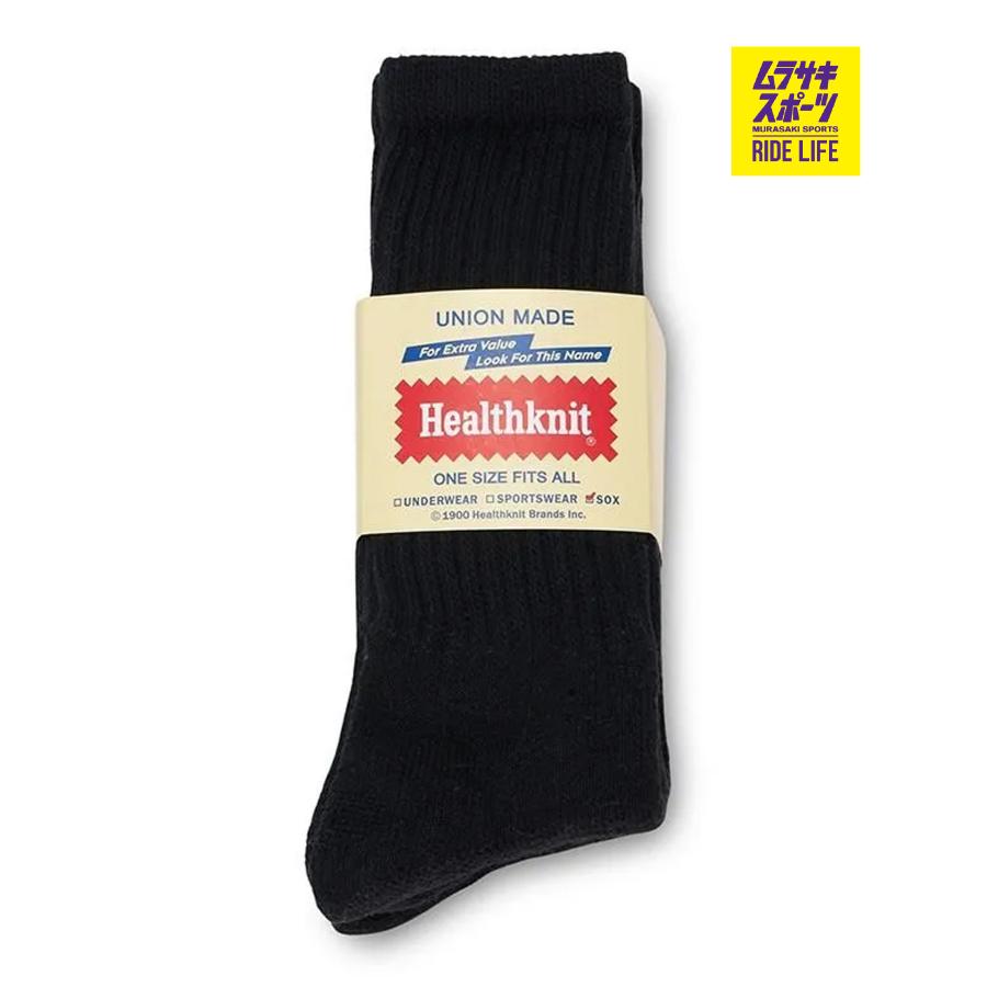 Healthknit（ヘルスニット） ソックス 靴下 3足組 シンカー ブラック