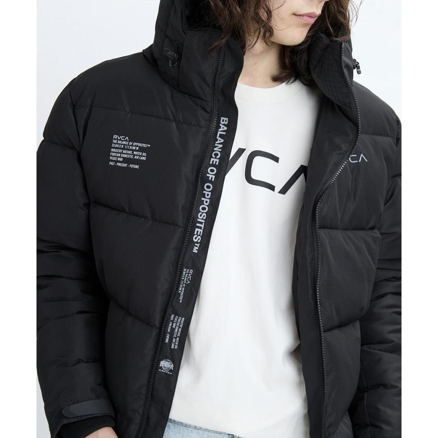 RVCA（ルーカ） ダウン ジャケット メンズ シンプル バックプリント