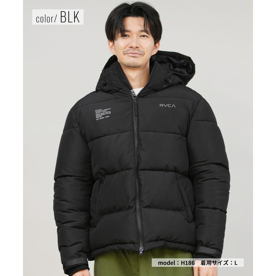RVCA（ルーカ） ダウン ジャケット メンズ シンプル バックプリント
