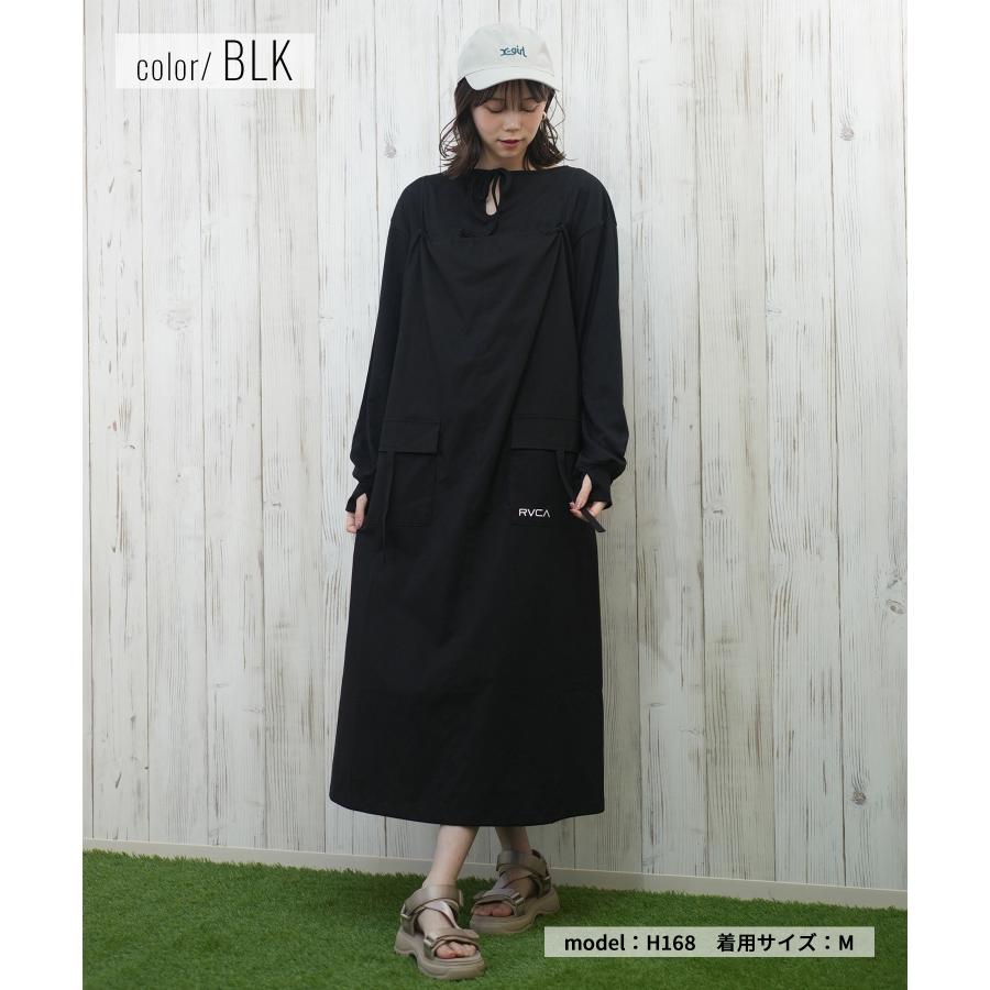 く*ぅ様 新品★MOGA 【Lサイズ】洗えるUVカット　ナイロンタスランワンピー RVCA（ルーカ） ラッシュガード レディース ワンピース スリップドレス
