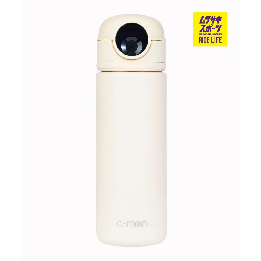 【未使用品】c-mon 指紋センサー付き真空断熱ボトル500ml バニラホワイト c-mon シーモン 水筒 真空断熱ボトル 指紋センサー付き 500ml バニラ