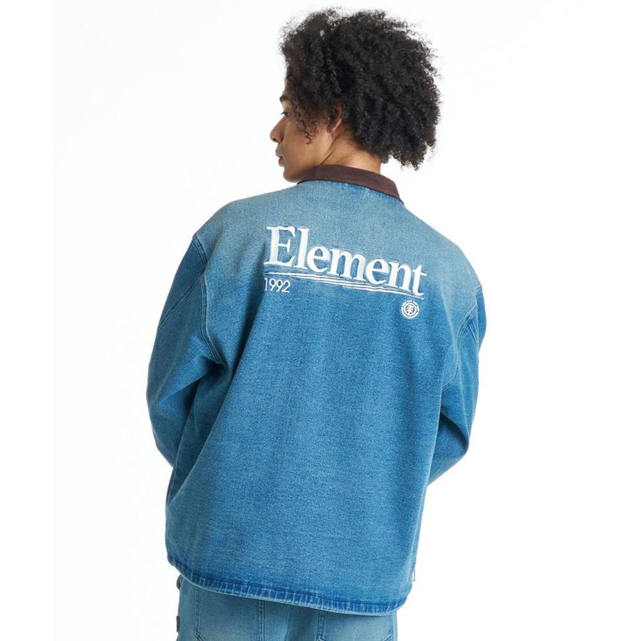 ELEMENT（エレメント） ジャケット メンズ バックプリント ロゴ DENIM