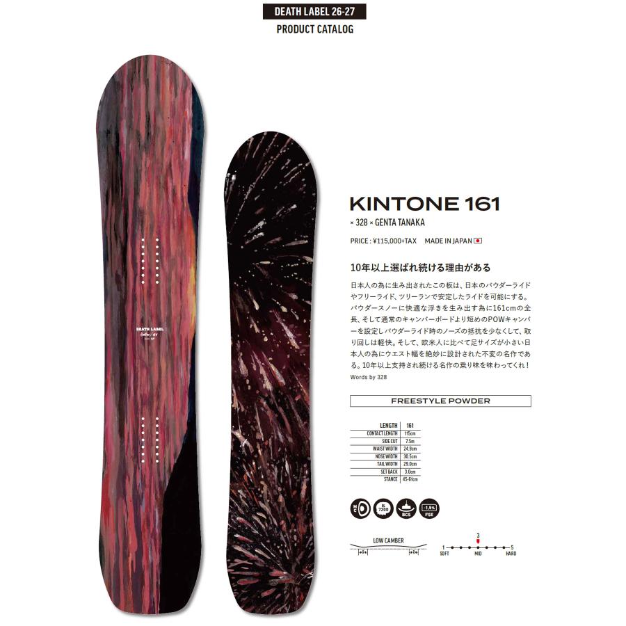 希少 DEATH LABEL デスレーベル パウダーボード DEATH LABEL デスレーベル キントーン KINTONE スノーボード 板