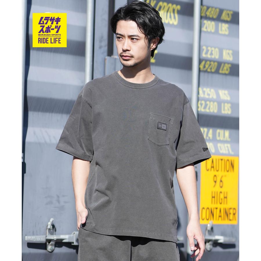 NEW ERA（ニューエラ） 半袖 Tシャツ メンズ Box Logo Woven Patch