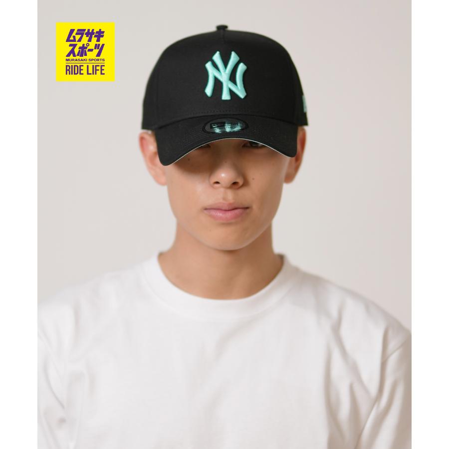 ニューヨーク・ヤンキース ベースボールキャップ ブラック/ミント別注コレクション NEW ERA（ニューエラ） キャップ 9FORTY A-Frame ニューヨーク