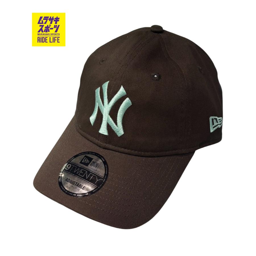 New Era ニューヨーク・ヤンキース キャップ ブラウン×ミント NEW ERA（ニューエラ） キャップ 9TWENTY クロスストラップ