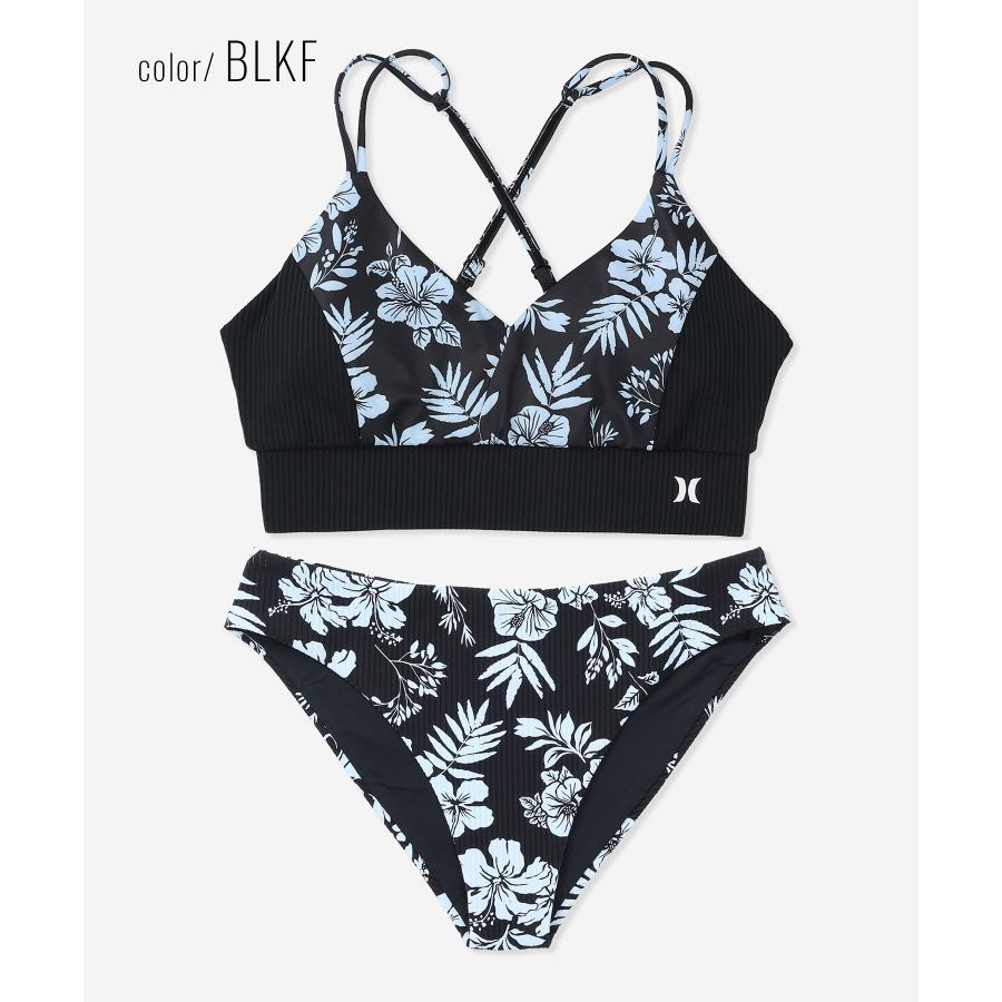 Hurley（ハーレー） 水着 ビキニ レディース リブ 花柄 スイムウェア