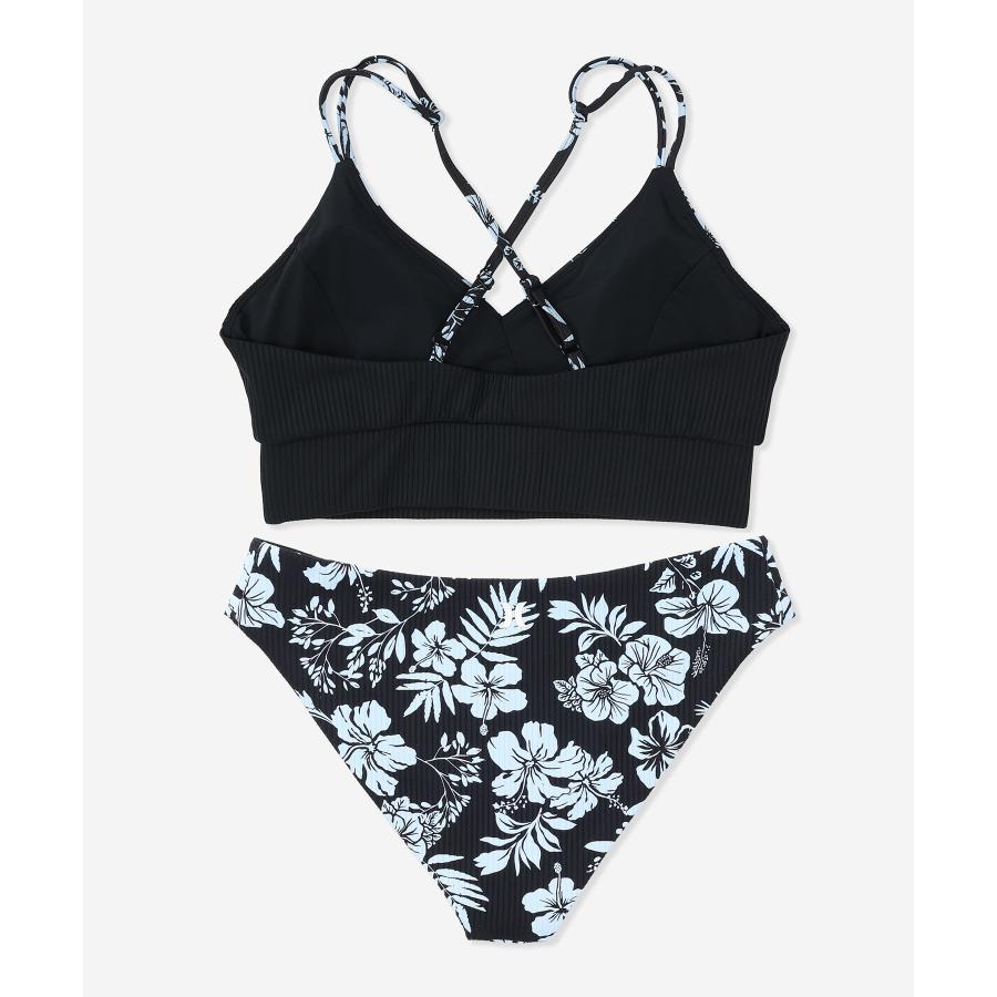 Hurley（ハーレー） 水着 ビキニ レディース リブ 花柄 スイムウェア