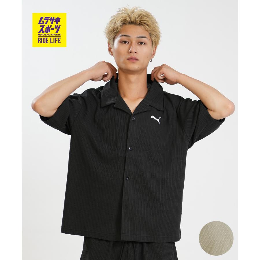 PUMA（プーマ） 半袖 Tシャツ メンズ WARDROBE ESS ワッフルシャツ