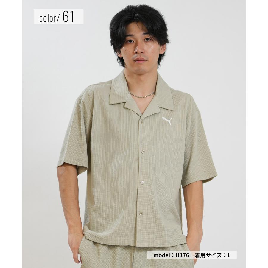 PUMA（プーマ） 半袖 Tシャツ メンズ WARDROBE ESS ワッフルシャツ