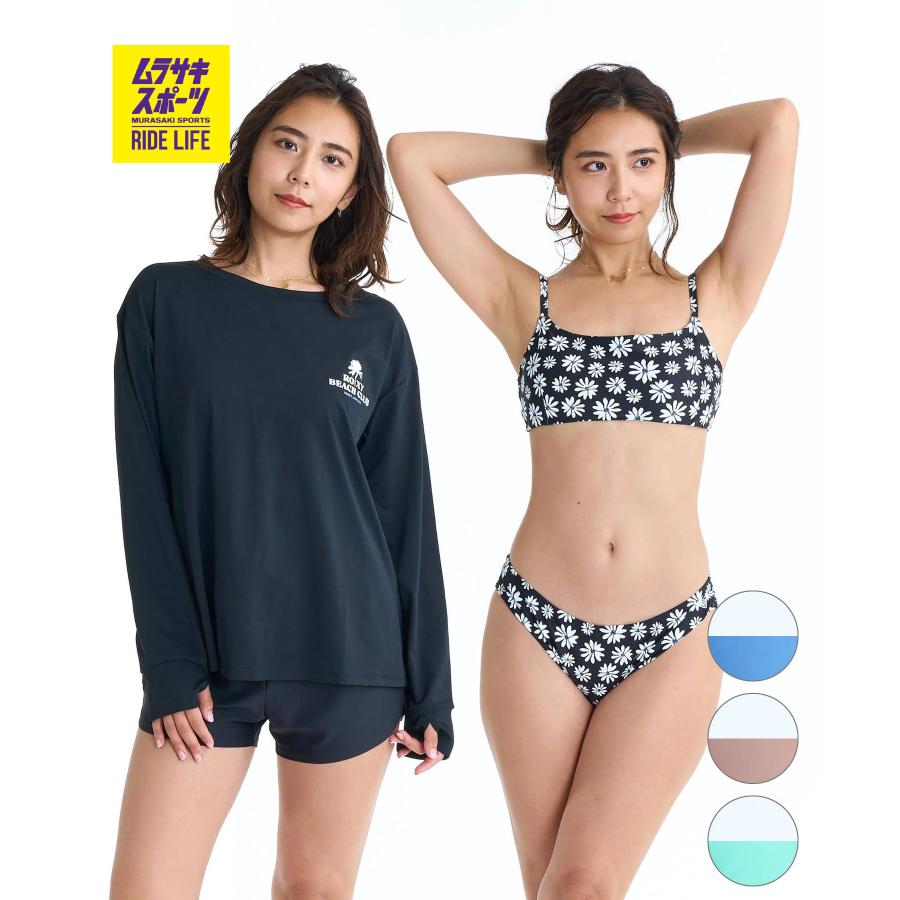 ROXY（ロキシー） 水着 4点セット ビキニ レディース 花柄 長袖