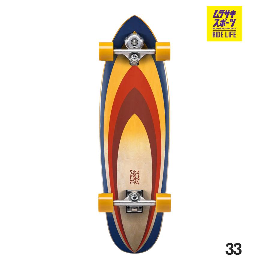 YOW ヤウ サーフ スケートボード コンプリート 33inch J-BAY ムラサキ