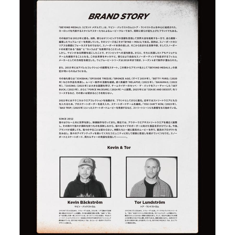 BEYOND MEDALS ビヨンドメダルズ レトロアノラック RETRO ANORAK 2L スノーボード ウェア ジャケット フリースタイル ユニセックス 26-27 早期購入_3