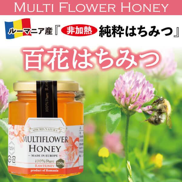 百花はちみつ 250g 非加熱 蜂蜜  Multiflower Honey
