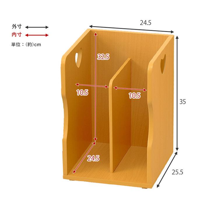 ブックスタンド 2個セット ダークブラウン DBR MM-6805  スタッキング A4ファイル 持ち運び 整頓 本 雑誌 書類 参考書 しっかり収納｜muratakagu｜16