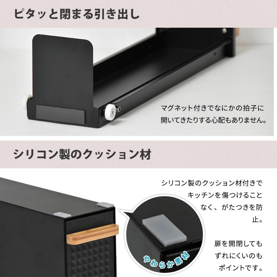 新品 スパイスボックス・スライドボックス・リッドトレーハーフユニット B.Bファニシング キッチンラック TREE スライド 収納 調味料 ラック