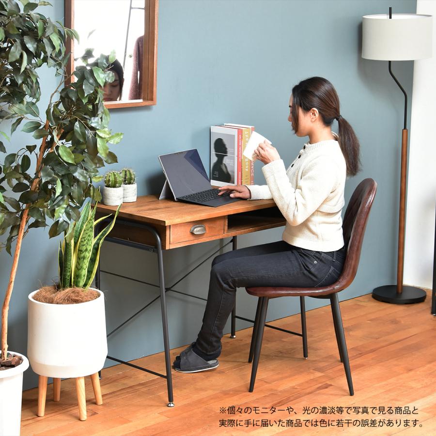 B.Bファニシング ZAGA デスク 幅86 無垢 桐材 凹凸 アンティーク調