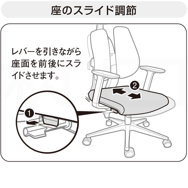 オフィスチェア DUOREST デュオレスト D100F ヘッドレスト付を オフィスチェア DUOREST デュオレスト D100F ヘッドレスト付を