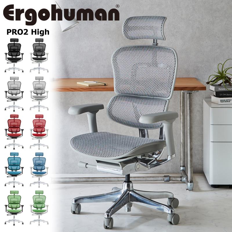 エルゴヒューマン（Ergohuman） オフィスチェア プロ2 ハイタイプ DR