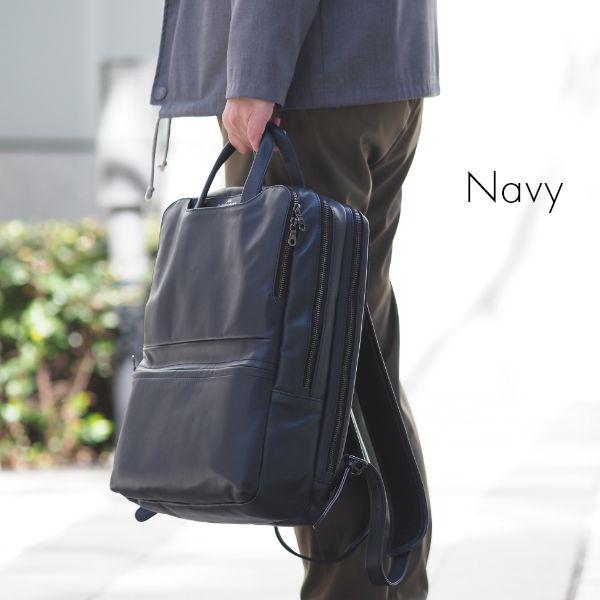 【美品】 JOYO ジョヤ サドルレザー 2way ビジネスバッグ ネイビー JOYA（ジョヤ） ビジネスバッグ 防水レザー ビジネスリュック