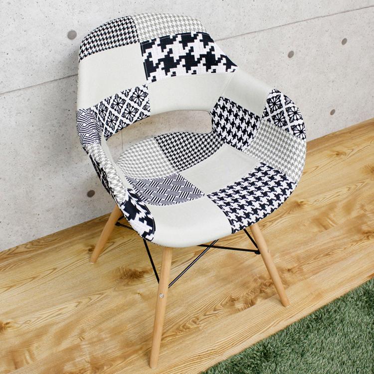 イームズ　パッチワークデザイン アームチェア Amazon｜【WNJAPAN】イームズ チェア パッチワーク DAW Eames