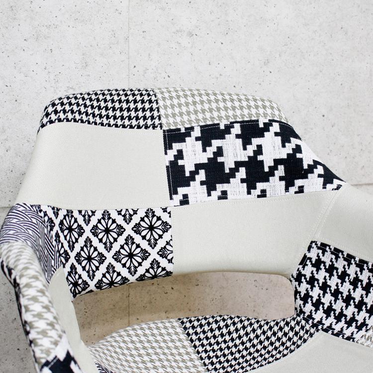 パッチワークデザイン アームチェア イームズチェア フィンリー デザインチェア EAMES シェルアームチェア