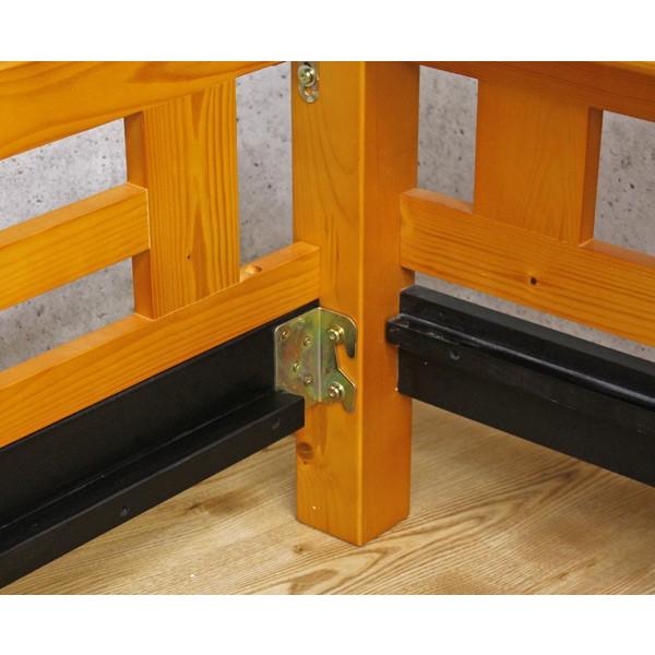 3段ベッド ベッドフレームのみ トライ3 フィンランドパイン 宮棚付