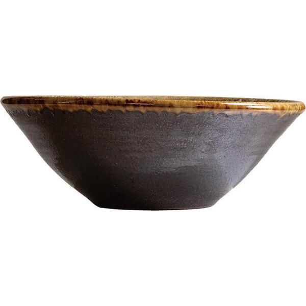 重蔵窯 利休信楽 手洗い鉢 030-40 濃紅 こきあか W400×D400×H135 重量5.2kg 信楽焼の画像