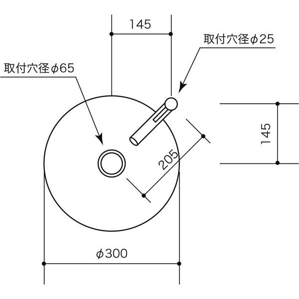 信楽シンプルボウル S30-B ブラック φ300×H150mm 手洗いボウル 手洗い鉢 重蔵窯 信楽焼 - 2