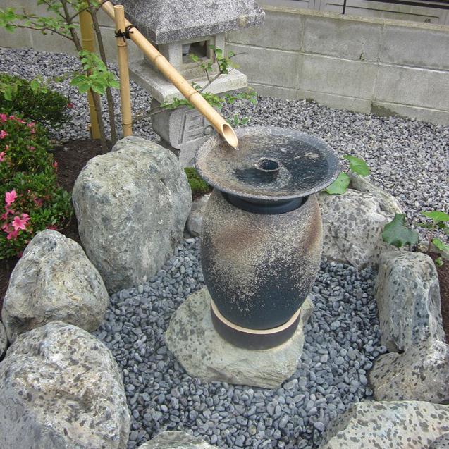 信楽焼 水琴窟 つくばいセットアンティーク 古道具 日本庭園 信楽焼 水琴窟 つくばいセットアンティーク 古道具 日本庭園