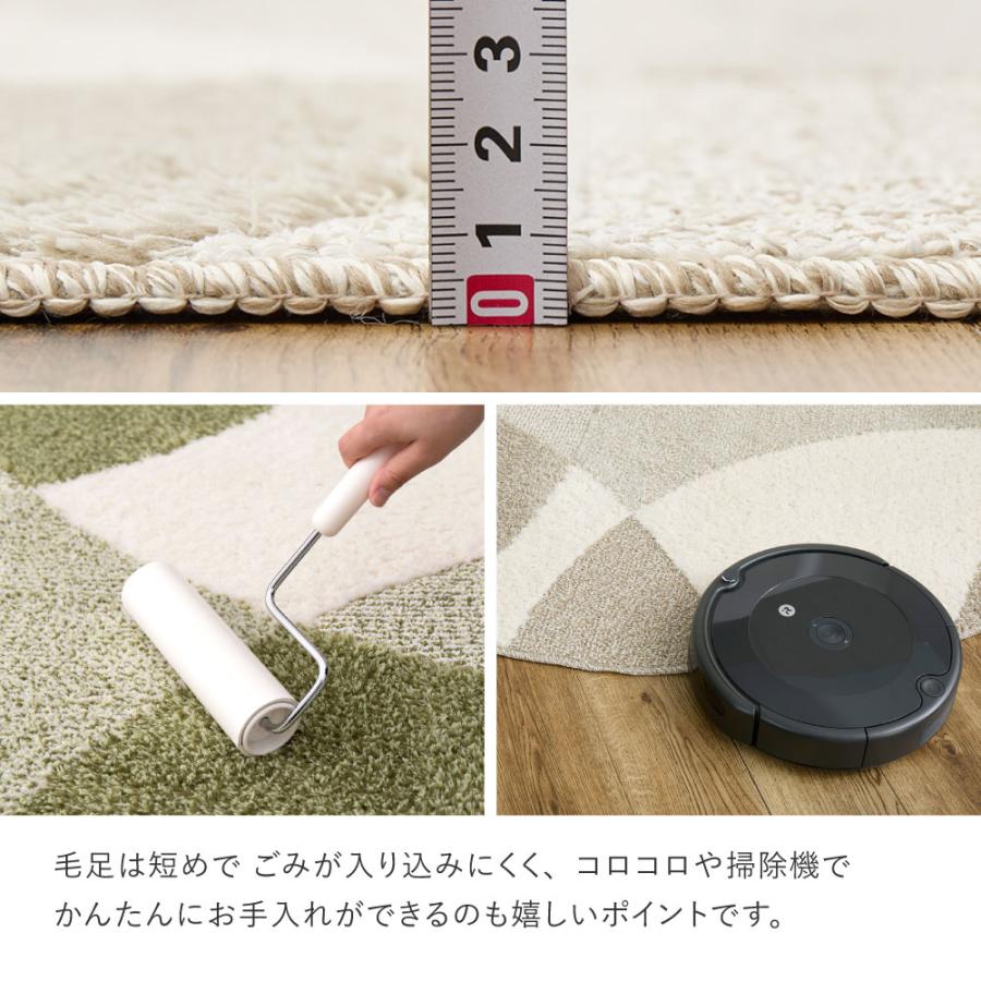 ラグ カーペット 国産高機能ラグ ジャスト 約6畳 約230×330cm 日本製 防ダニ 抗菌 抗ウィルス 消臭 タフトラグ ホットカーペット対応 床暖房対応