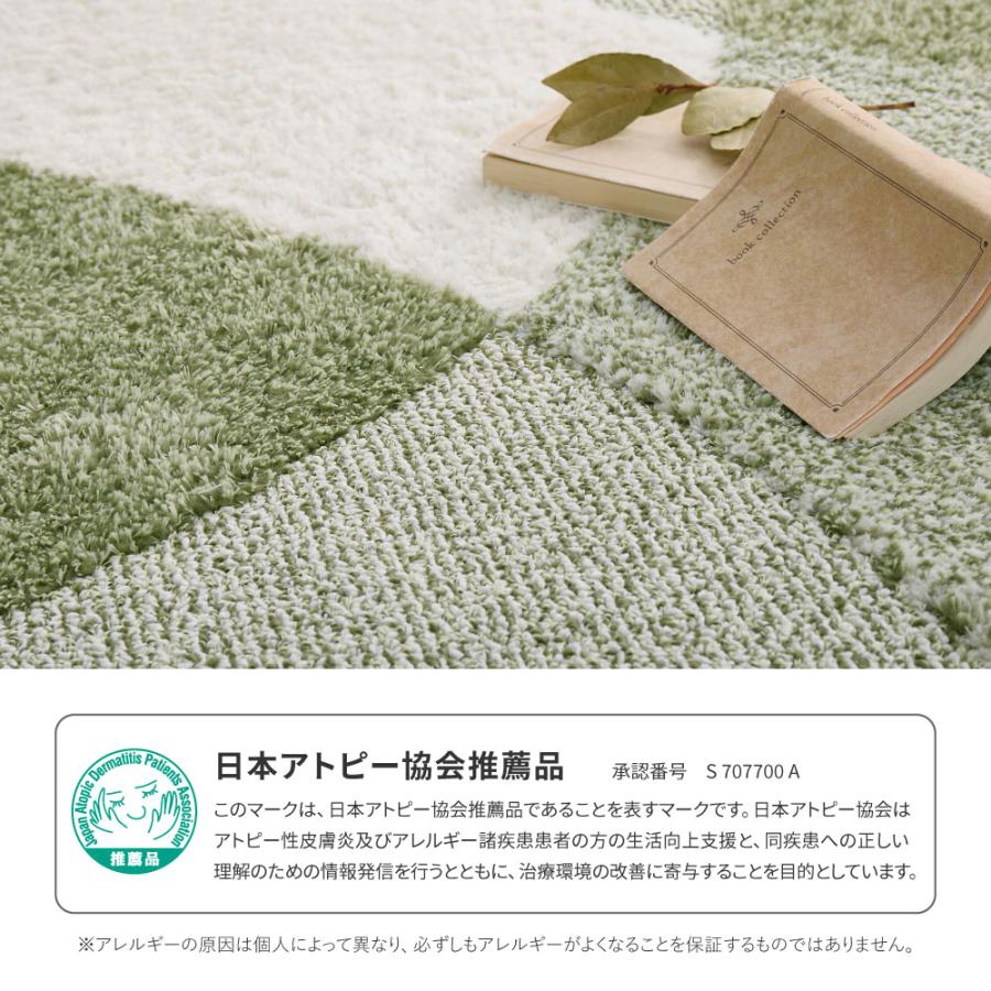 ラグ カーペット 国産高機能ラグ ジャスト 約6畳 約230×330cm 日本製 防ダニ 抗菌 抗ウィルス 消臭 タフトラグ ホットカーペット対応 床暖房対応