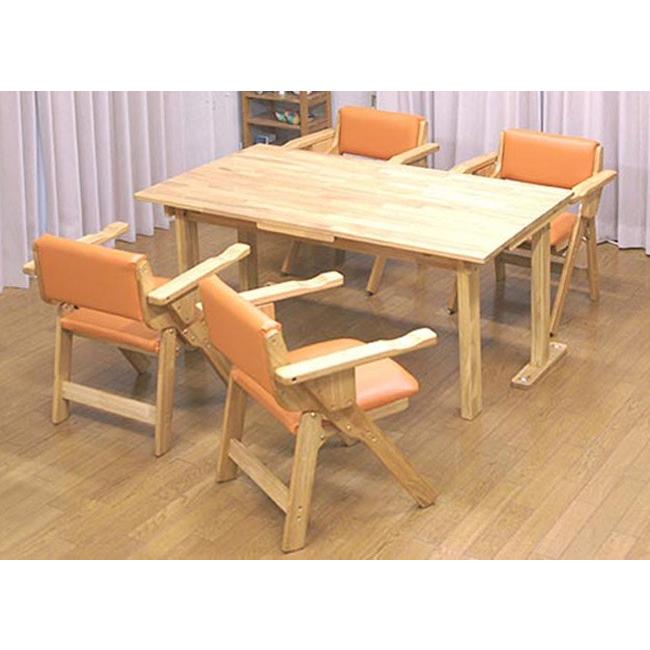 中居木工 木製折り畳みテーブル 自立式 高さ65cmタイプ 幅150×奥行90cm