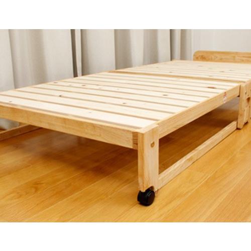 中居木工 ひのきスノコベッド ミドルタイプ ダブル NK-2595 : 村田家具 
